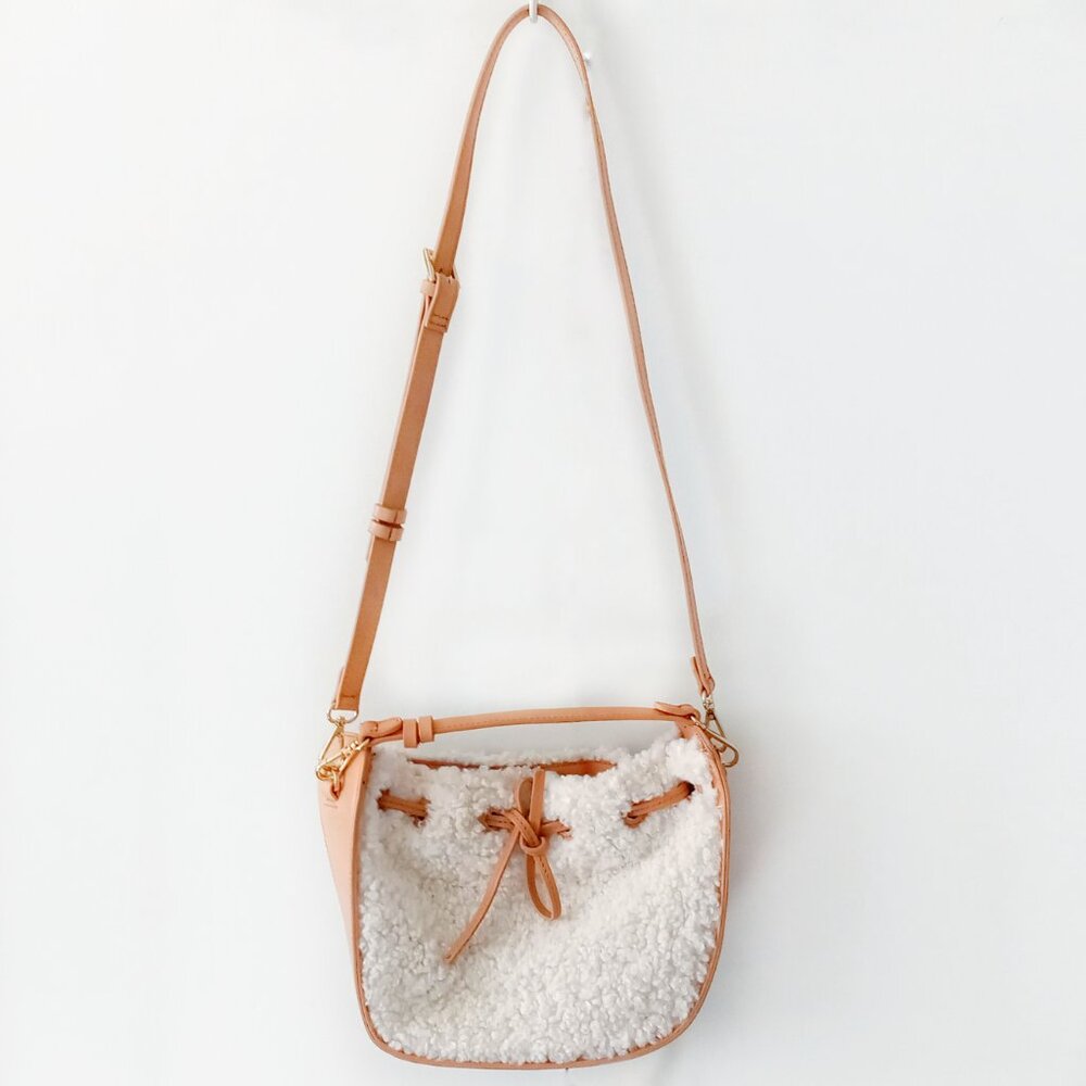 Zara Cream and Tan Crossbody Bag - Picture 4 of 6